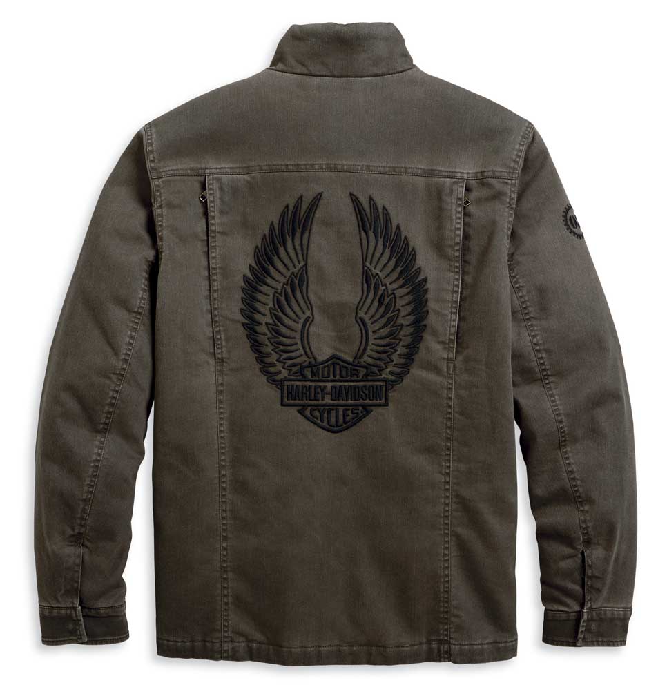 Harley-Davidson® Men's Winged Logo Casual Jacket - Faded