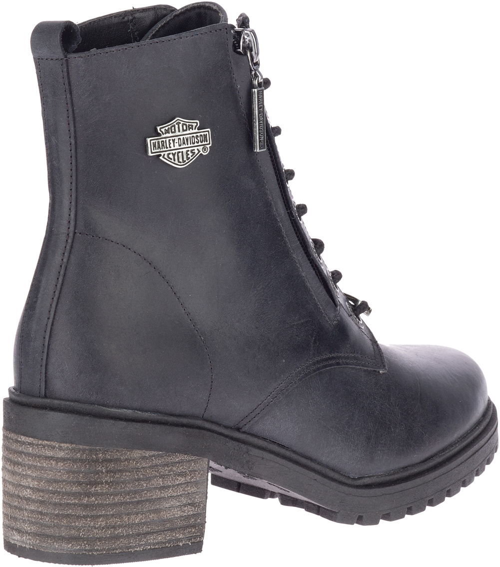 Harley-Davidson Women's Annetta 5-Inch Steel Blue Motorcycle Boots, D84572 - No Hassle Returns at Wisconsin Harley
