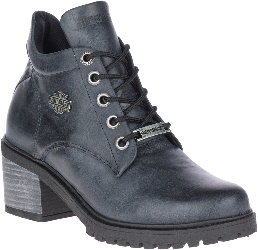 Harley-Davidson Women's Ayers 4-Inch Blue/Black or Brown Fashion Booties, D84577 - Wisconsin Harley-Davidson
