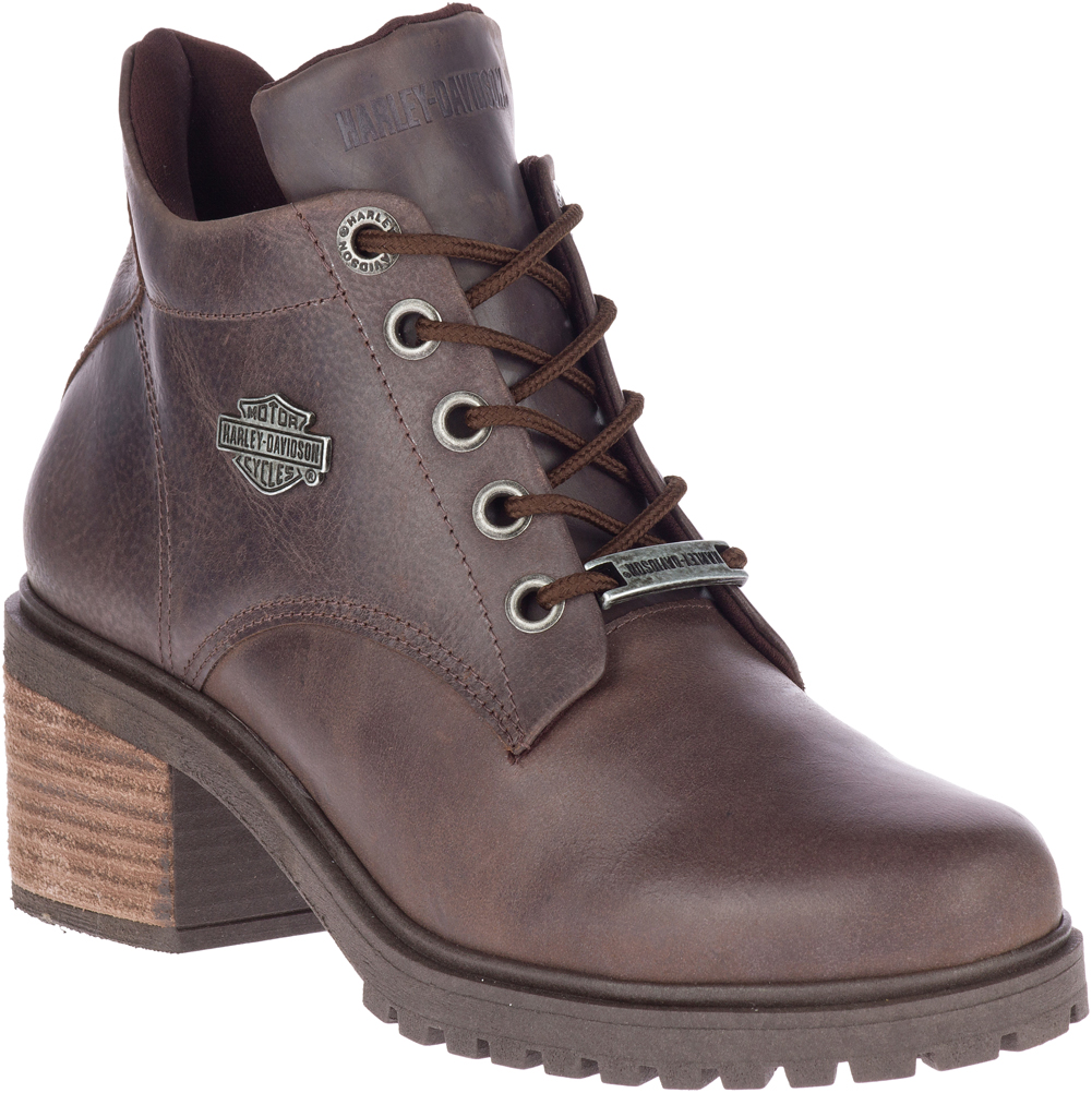 Harley-Davidson Women's Ayers 4-Inch Fashion Booties, D84583 (Brown, 5) - Wisconsin Harley-Davidson