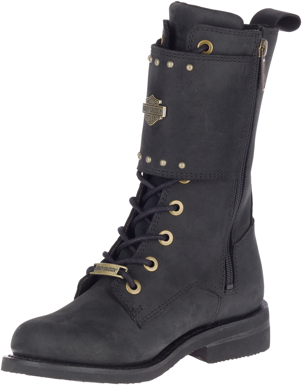 Harley-Davidson® Women's Barlyn 8-Inch Black Leather Motorcycle