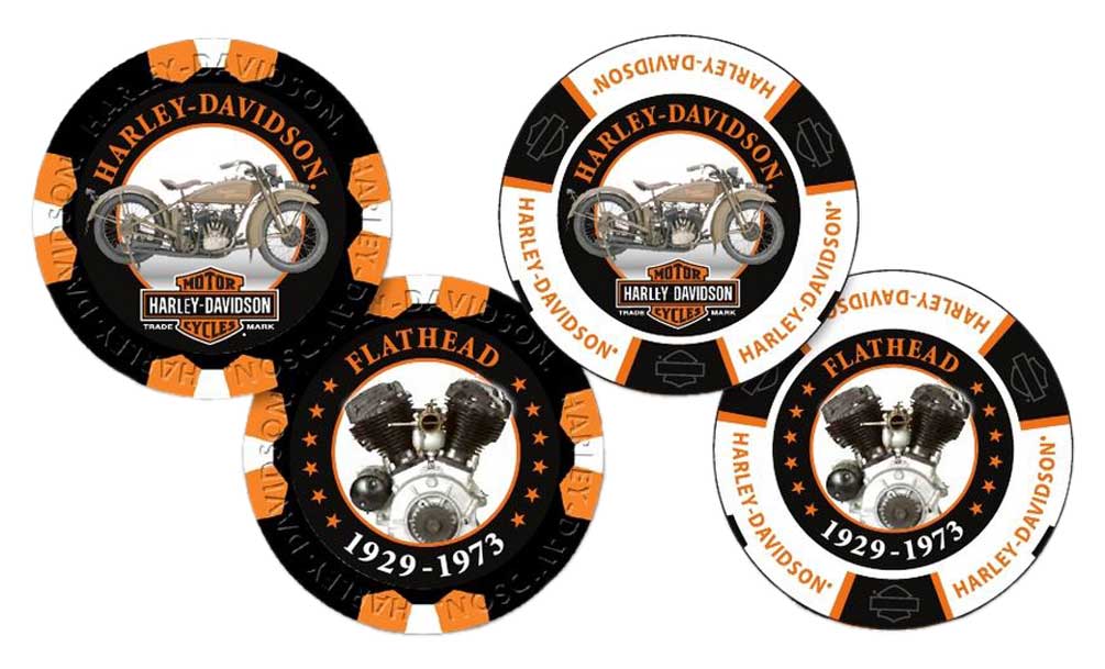 Harley-Davidson Free Shipping - Harley-Davidson Limited Edition Series #3 Poker Chips - 2 Chips Included 6703D - Free Shipping on many products plus Orders Over $99