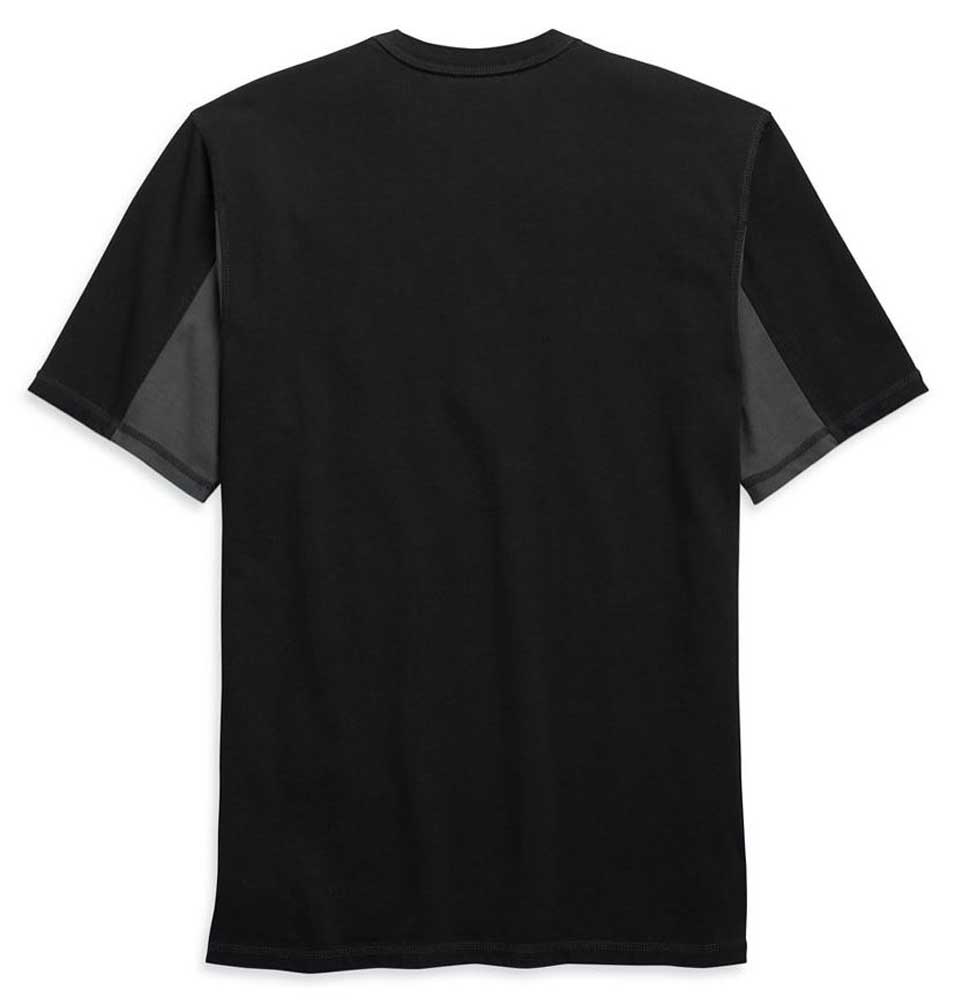 Harley-Davidson Free Shipping - Harley-Davidson Men's Copperblock Short Sleeve Henley Shirt - Black 99082-20VM - Free Shipping on many products plus Orders Over $99