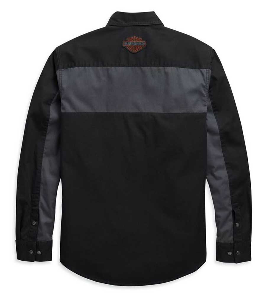 Harley-Davidson Free Shipping - Harley-Davidson Men's Copperblock Long Sleeve Woven Shirt, Black 99081-20VM - Free Shipping on many products plus Orders Over $99