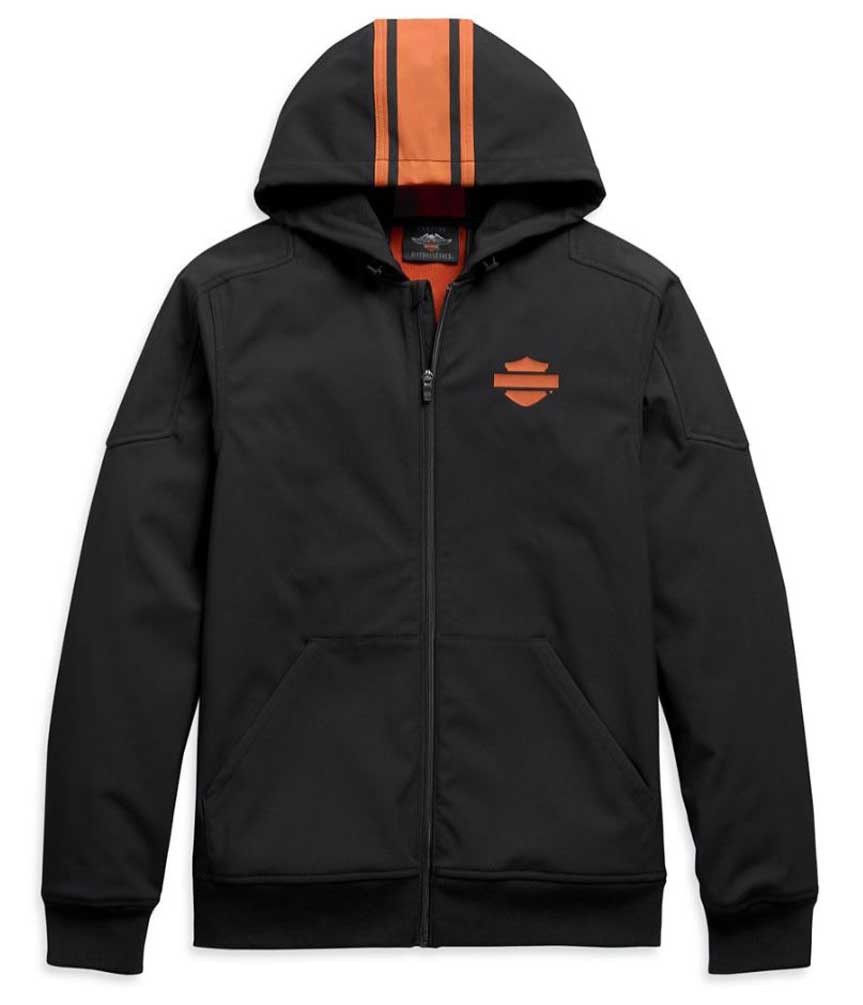 Harley-Davidson® Men's Vertical Stripe Hooded Stretch Casual