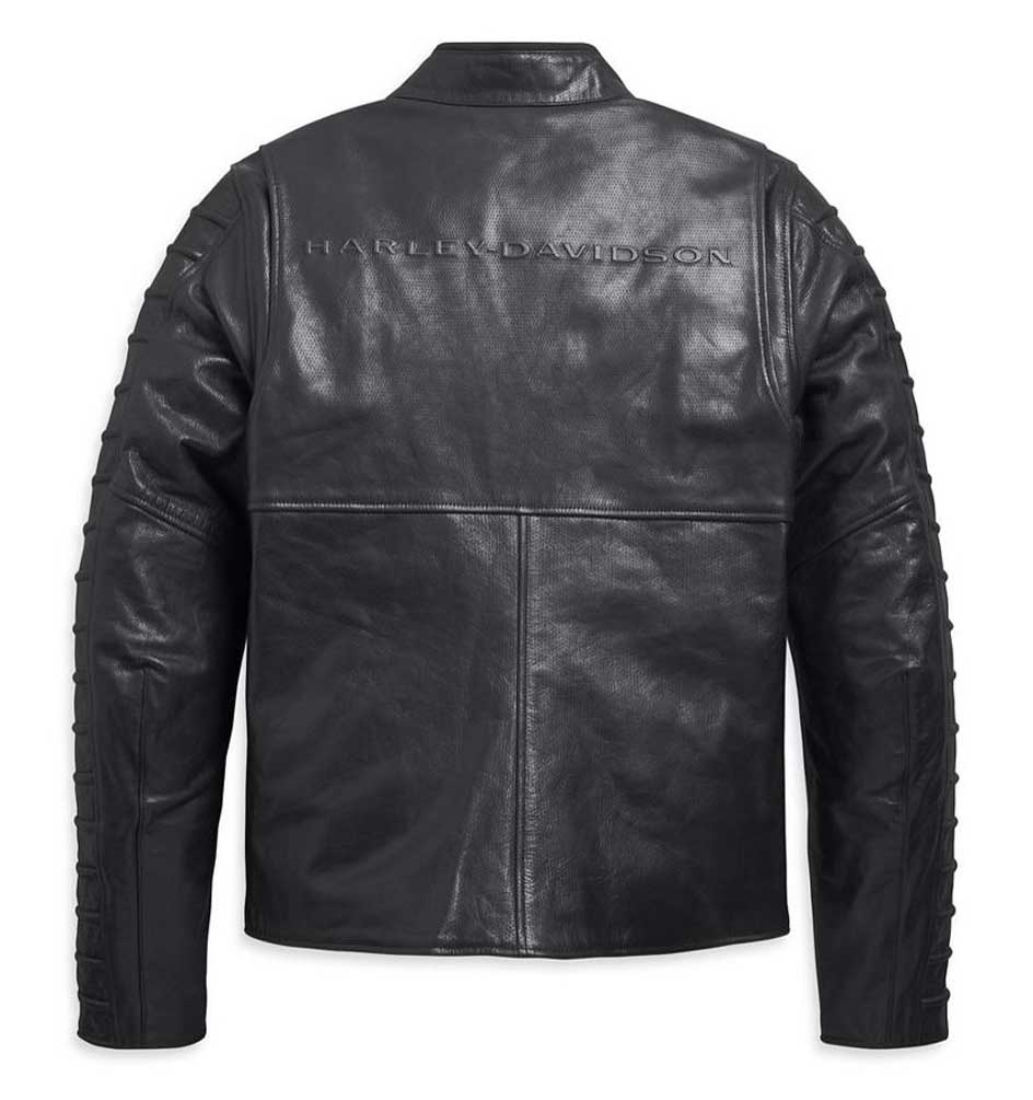 Harley-Davidson® Mens Ozello Perforated Slim Fit Leather Jacket