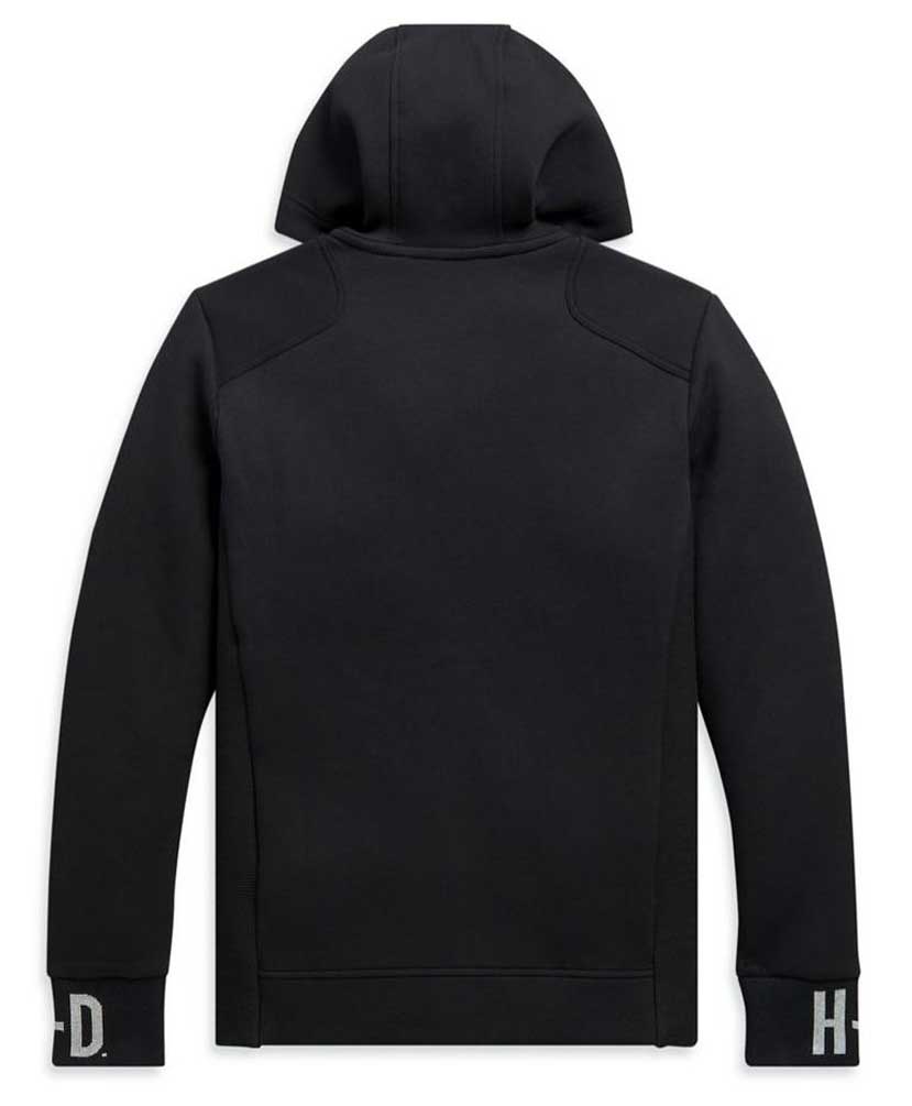 Harley-Davidson Free Shipping - Harley-Davidson Men's Rib-Knit Side Slim Fit Full-Zip Hoodie - Black 99094-20VH - Free Shipping on many products plus Orders Over $99