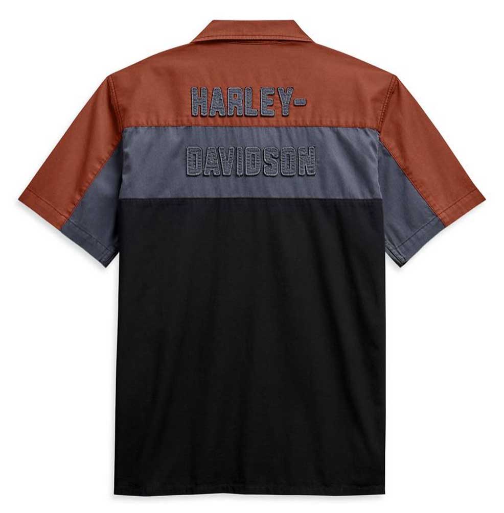 Harley-Davidson® Men's Copperblock Short Sleeve Woven Shirt