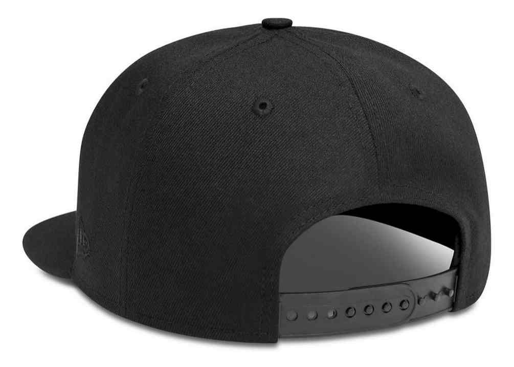 New Era 9FIFTY Authentic Flat Bill Snapback Adjustable Baseball Cap - Black  at  Men's Clothing store