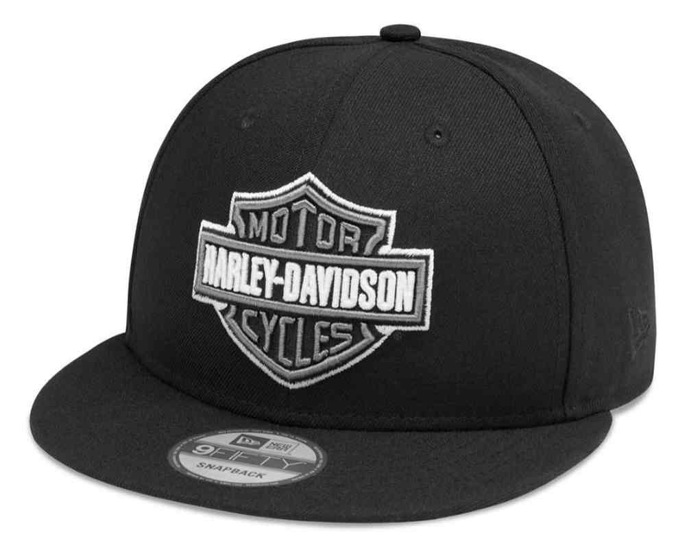 Harley-Davidson Mens Tonal Logo 9FIFTY Adjustable Baseball Cap, Black 99408-20VM - Wisconsin Harley-Davidson