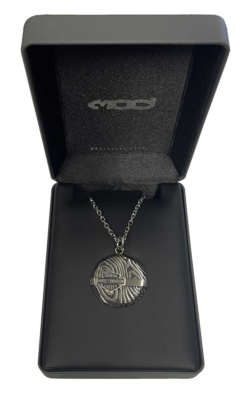 Harley-Davidson Free Shipping - Harley-Davidson Men's Driftwood Round Bar Necklace - Stainless Steel HSN0066 - Free Shipping on many products plus Orders Over $99