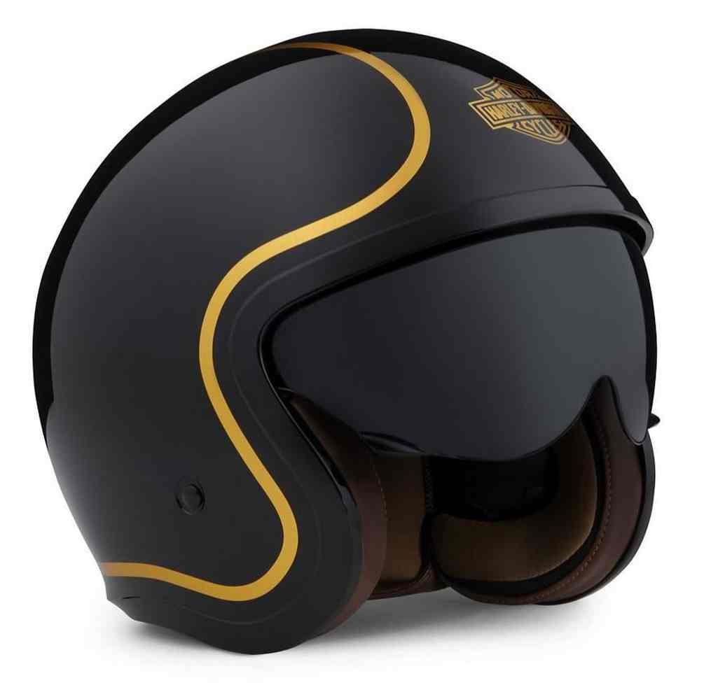 Harley-Davidson® Unisex Bougie Sun Shield M06 3/4 Helmet - Gloss