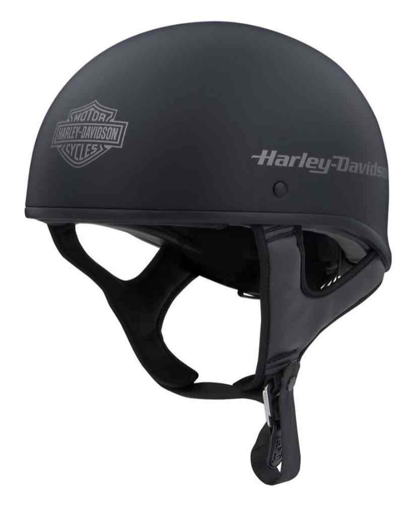 Harley-Davidson Unisex Overdrive II Low Profile Half Helmet, Black 98191-20VX - Wisconsin Harley-Davidson