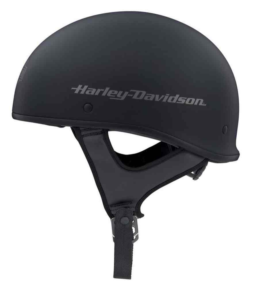 Harley-Davidson Unisex Overdrive II Low Profile Half Helmet, Black 98191-20VX - Largest Selection of Harley-Davidson Products