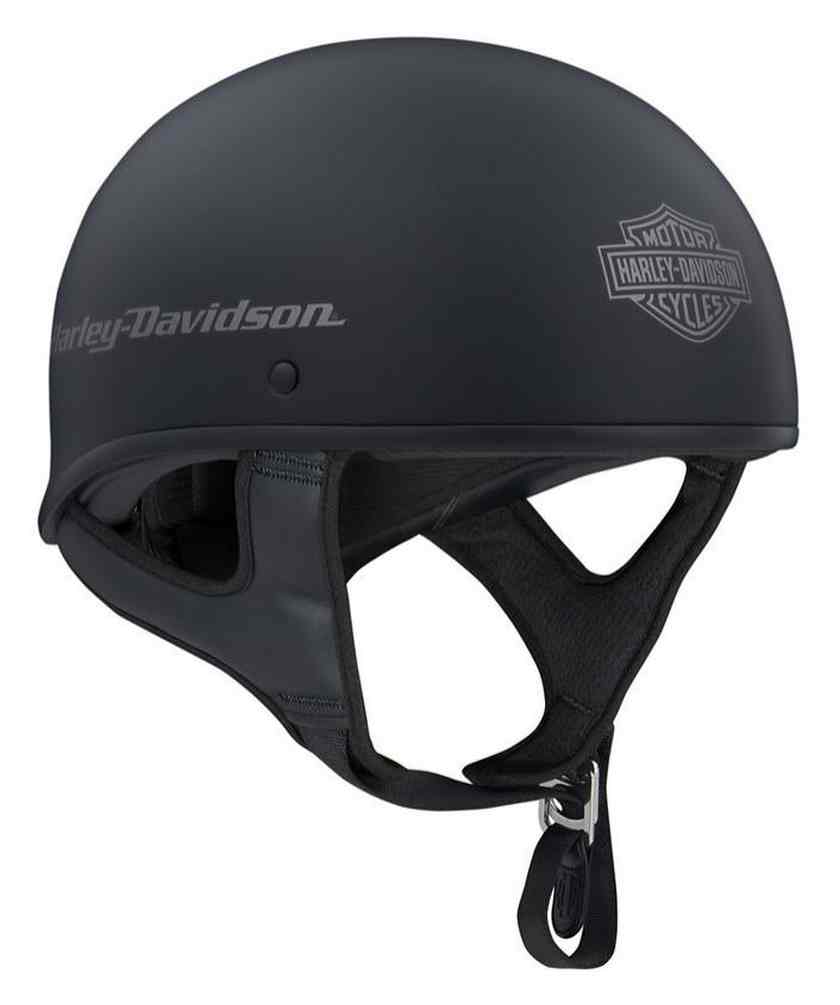 Harley-Davidson Unisex Overdrive II Low Profile Half Helmet, Black 98191-20VX - No Hassle Returns at Wisconsin Harley