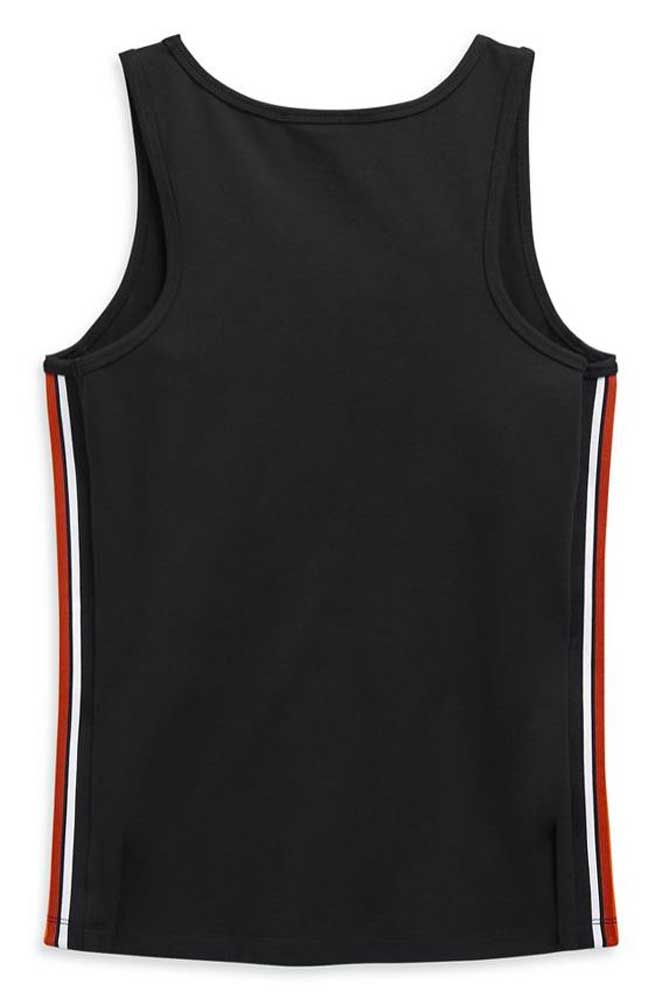 Harley-Davidson Free Shipping - Harley-Davidson Women's Side Stripe Sleeveless Tank Top, Black 99110-20VW - Free Shipping on many products plus Orders Over $99