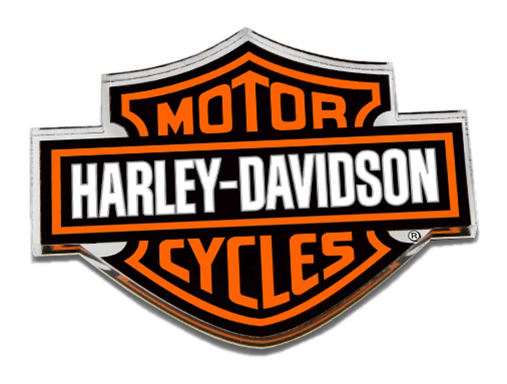 Harley-Davidson® Cut-Out Bar & Shield Logo Hard Acrylic Magnet