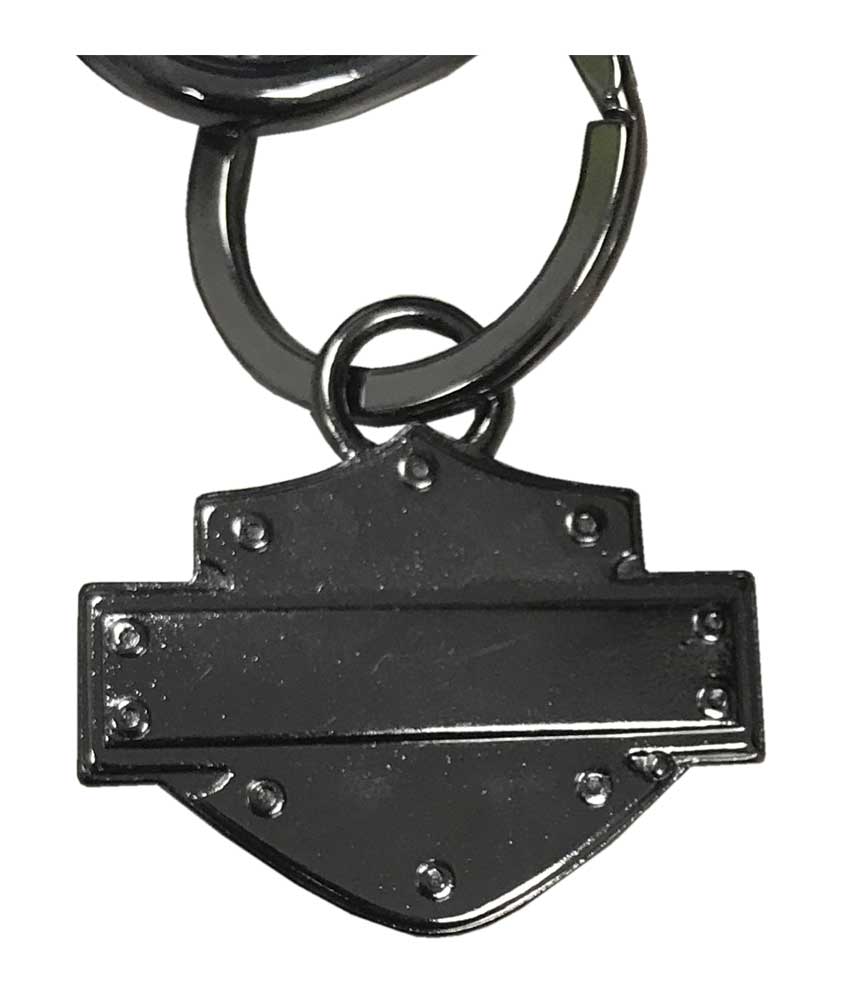 Harley-Davidson® Men's Gunmetal Bar & Shield 25 inch Wallet Chain