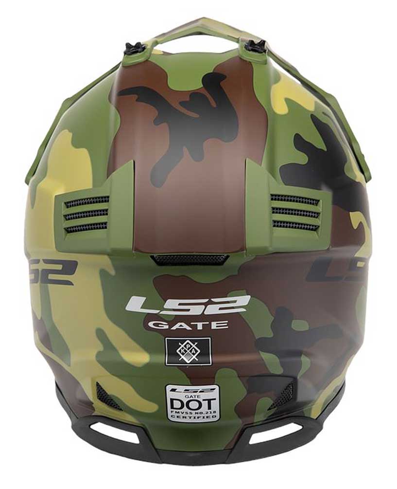 LS2 Helmets Full Face Gate Jarhead Motorcycle Helmet - Matte Camo 437G-123 - No Hassle Returns at Wisconsin Harley