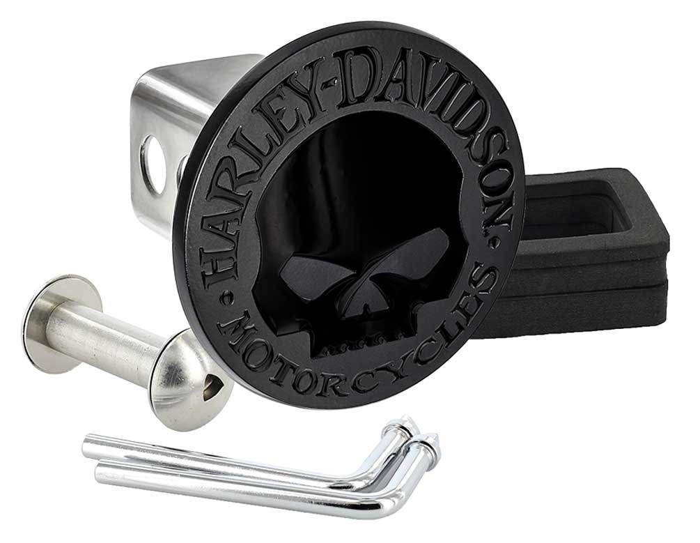 Harley-Davidson Free Shipping - Harley-Davidson Oval Willie G Skull Logo Hitch Cover, 2 inch. - Matte Black - Free Shipping on many products plus Orders Over $99