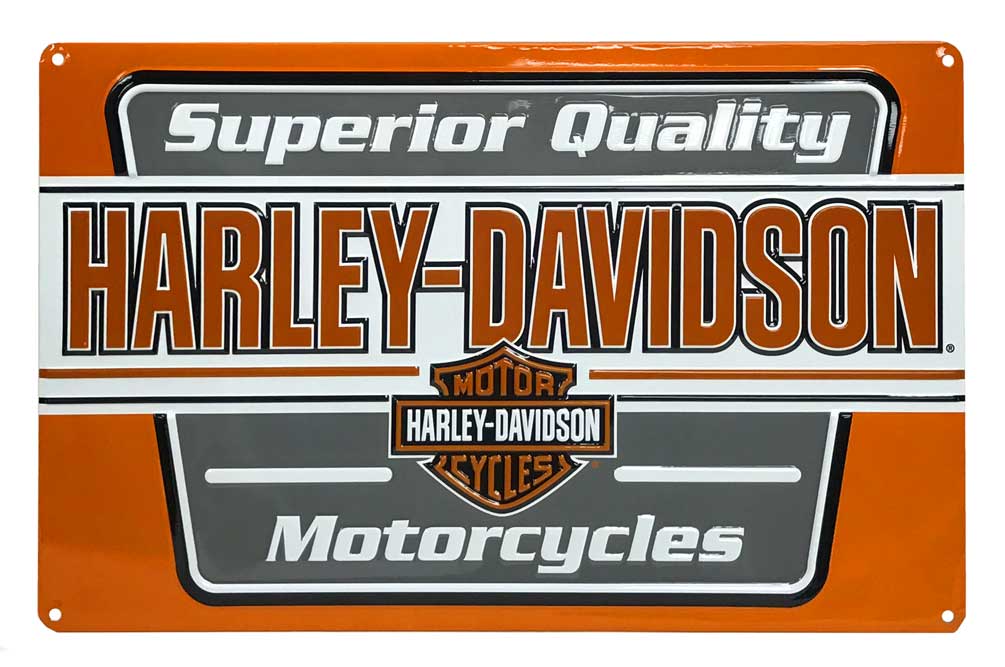 Harley-Davidson® Superior Quality Motorcycle Tin Sign, 17.5