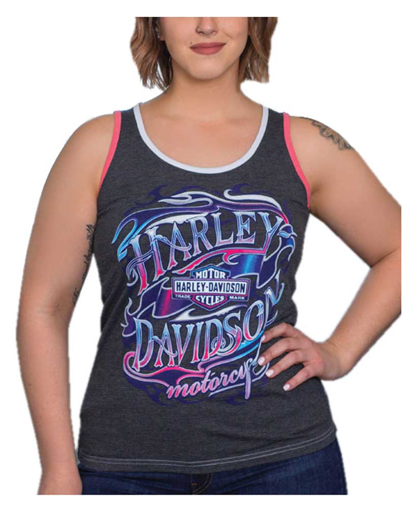Harley-Davidson® Women's Bright H-D Sleeveless Full Back Poly
