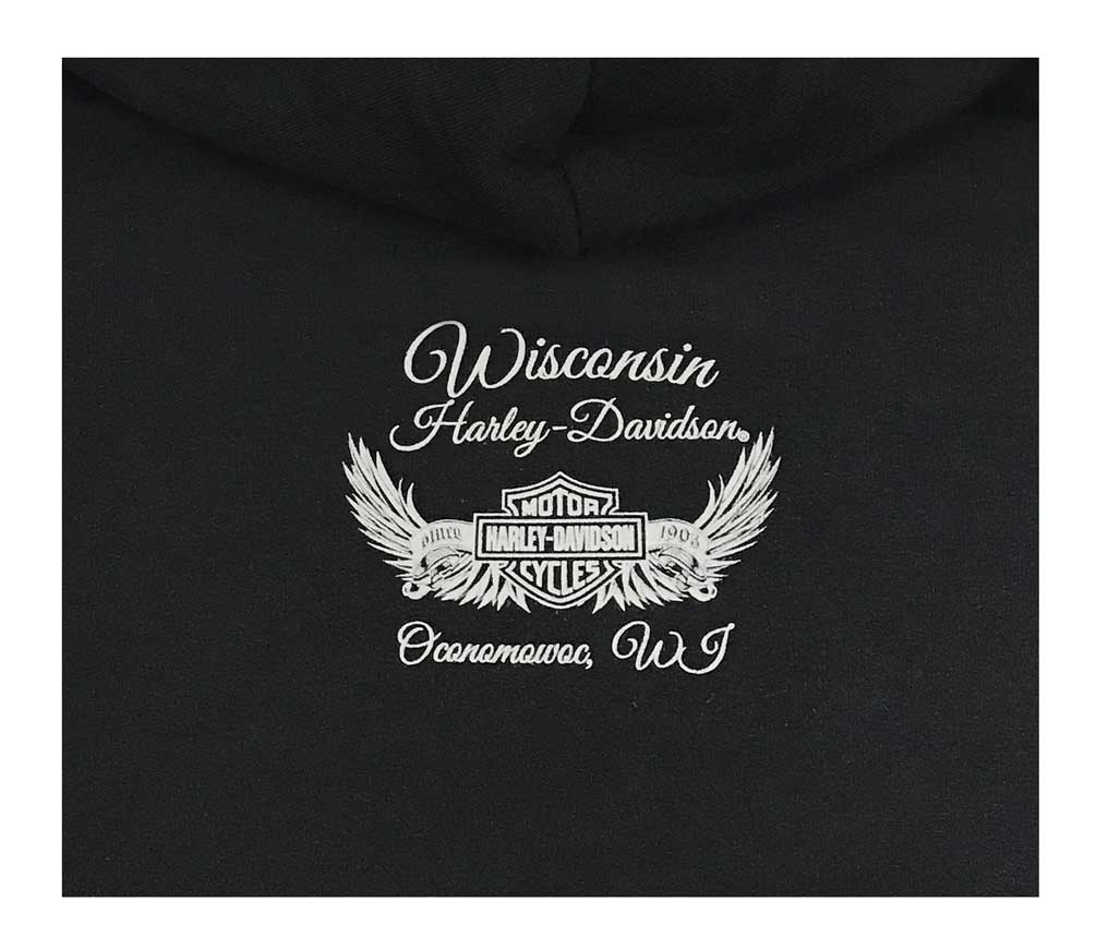 Harley-Davidson Free Shipping - Harley-Davidson Women's Metallic Foil H-D Pullover Poly-Blend Hoodie, Black - Free Shipping on many products plus Orders Over $99