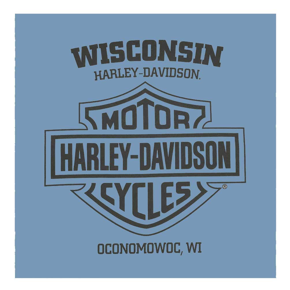 Harley-Davidson Free Shipping - Harley-Davidson Men's Custom Bikes Long Sleeve Crew-Neck Cotton Shirt, Indigo - Free Shipping on many products plus Orders Over $99