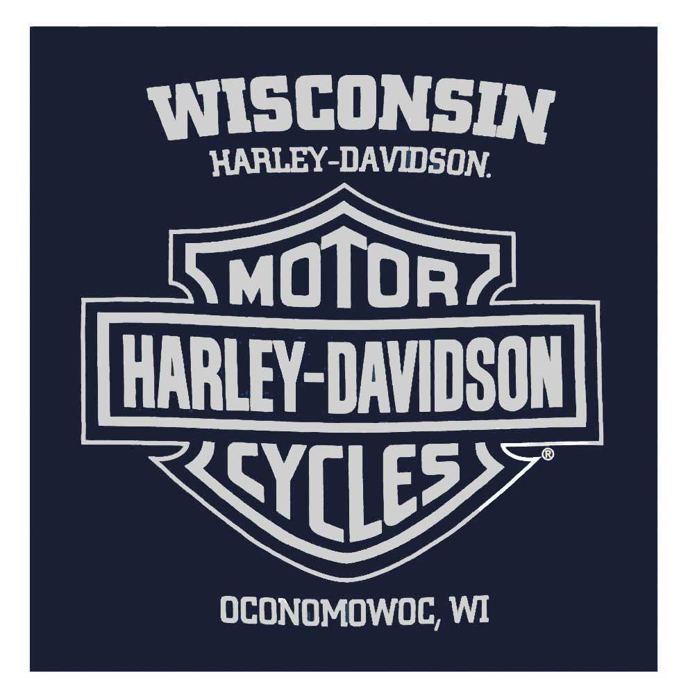 Harley-Davidson Free Shipping - Harley-Davidson Men's Chrome Skull & Bones Short Sleeve Crew-Neck T-Shirt, Navy - Free Shipping on many products plus Orders Over $99