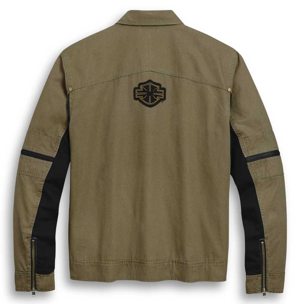 Harley-Davidson® Men's Washed Cotton Canvas Casual Lined Jacket