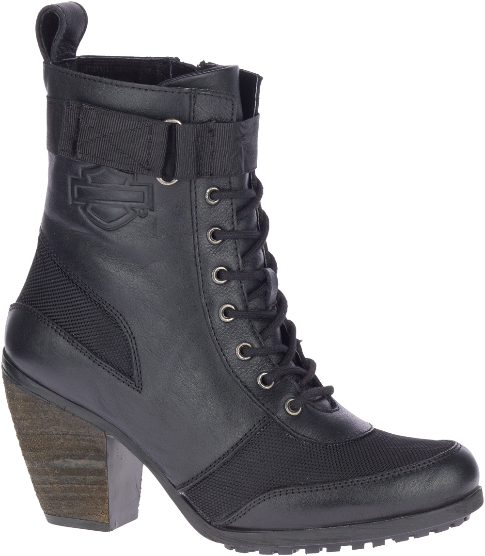 Harley-Davidson Women's Burnett 5.25-Inch Black Fashion Booties, D84624 - Wisconsin Harley-Davidson