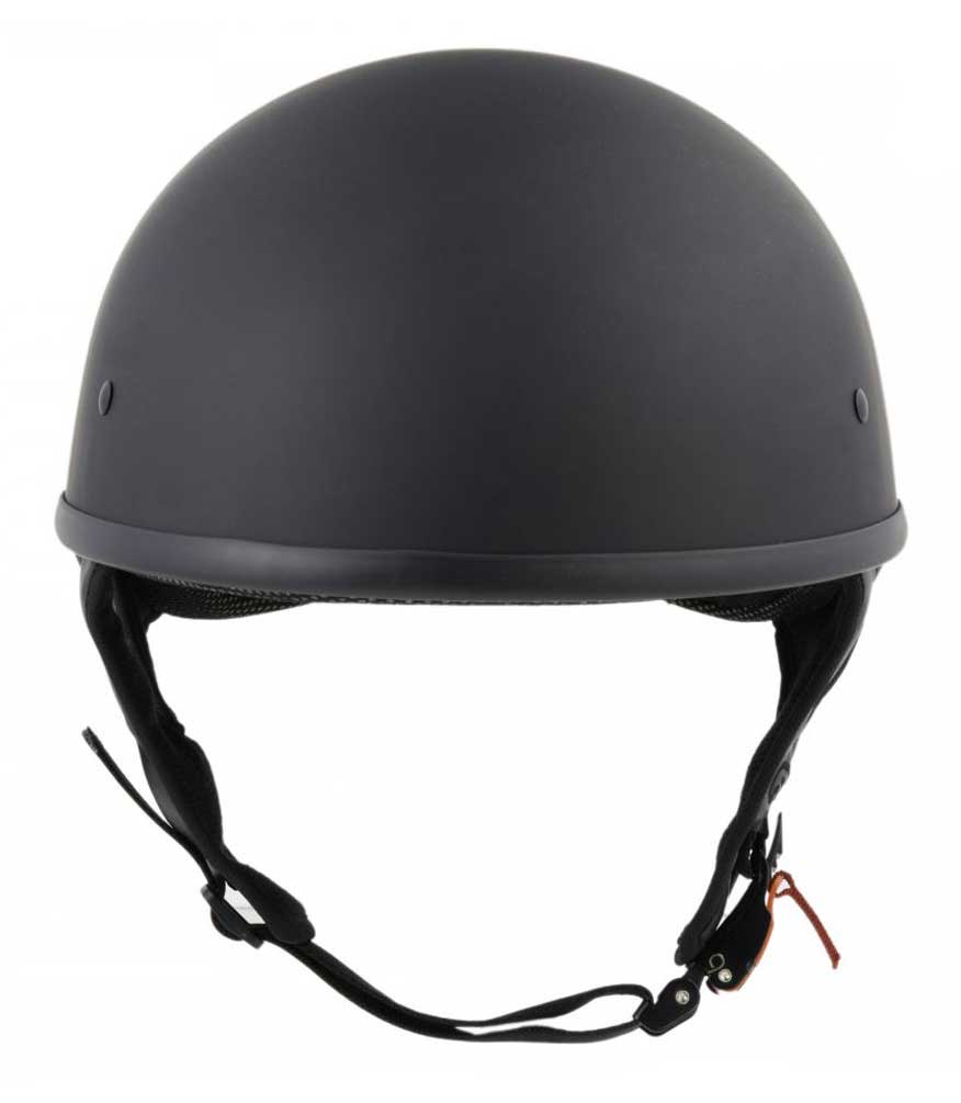 Fulmer Powersports 304 Kurio Lightweight Motorcycle Half Helmet - Matte Black - No Hassle Returns at Wisconsin Harley