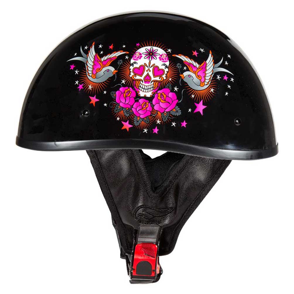 Fulmer Powersports 301 Tac Relic Graphic Motorcycle Half Helmet - Pink & Black - Wisconsin Harley-Davidson