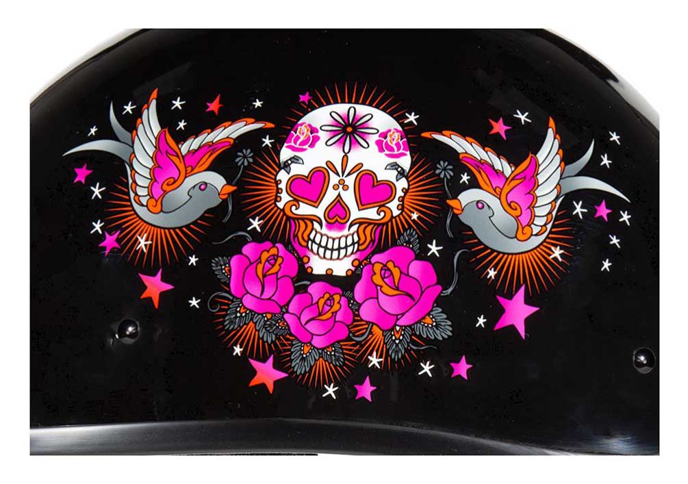 Harley-Davidson Free Shipping - Fulmer Powersports 301 Tac Relic Graphic Motorcycle Half Helmet - Pink & Black - Free Shipping on many products plus Orders Over $99