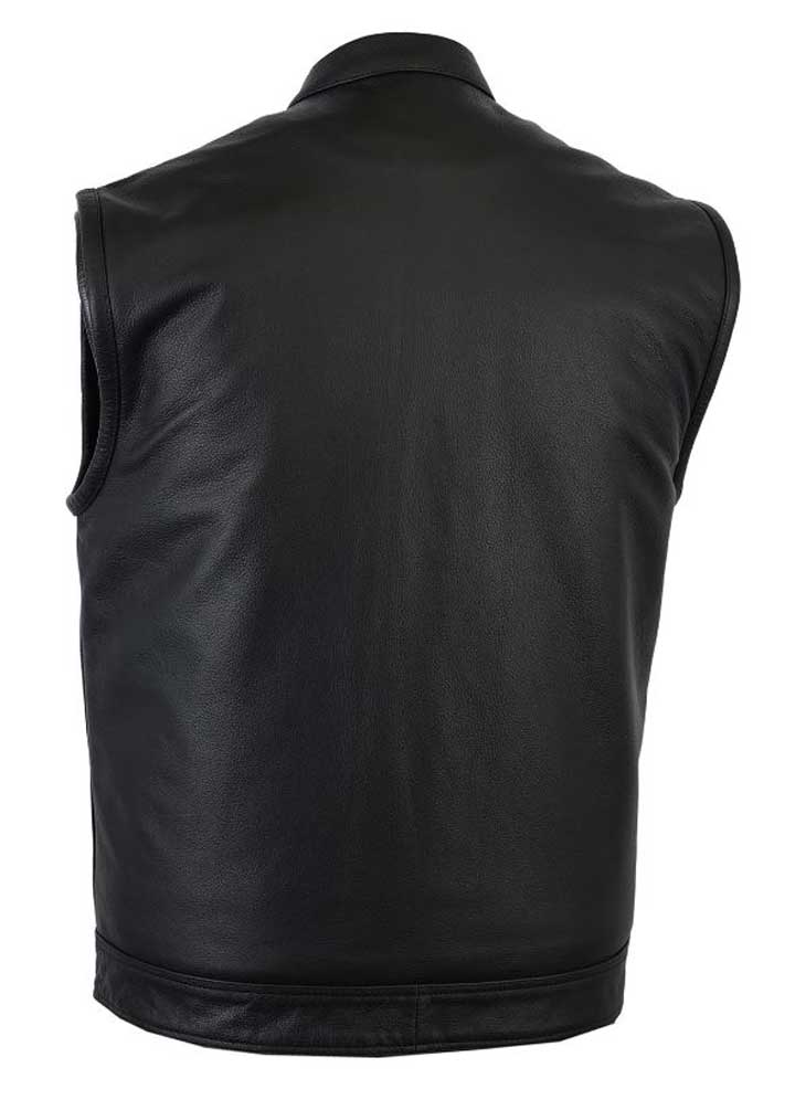 Harley-Davidson Free Shipping - Fulmer Men's 500 Legion Premium Soft Buffalo Leather Motorcycle Vest - Black - Free Shipping on many products plus Orders Over $99