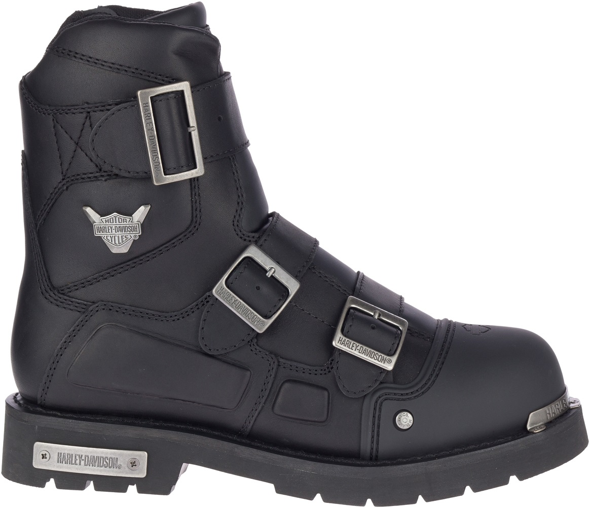 Harley-Davidson Men's Waverly 7-Inch Black Leather Motorcycle Boots, D96223 - Wisconsin Harley-Davidson