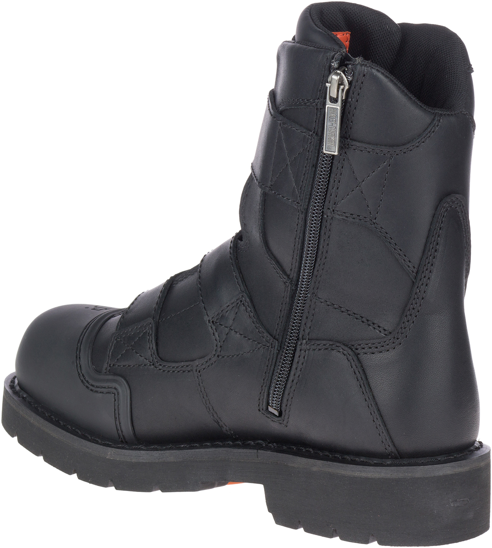 Harley-Davidson Men's Waverly 7-Inch Black Leather Motorcycle Boots, D96223 - No Hassle Returns at Wisconsin Harley