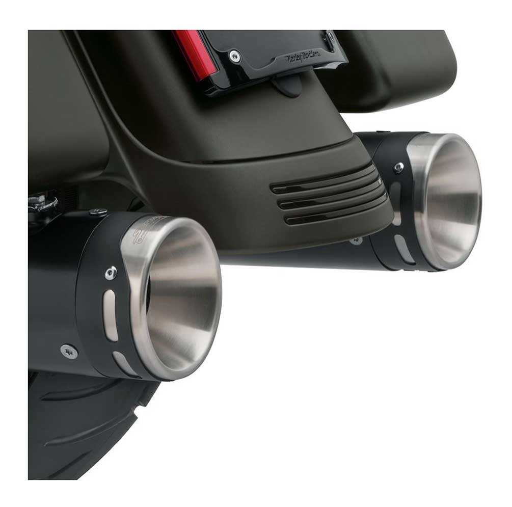 Harley-Davidson Free Shipping - Harley-Davidson Blunt 4.5 in. End Caps, Fits 17-later Touring Models 65100196 - Free Shipping on many products plus Orders Over $99