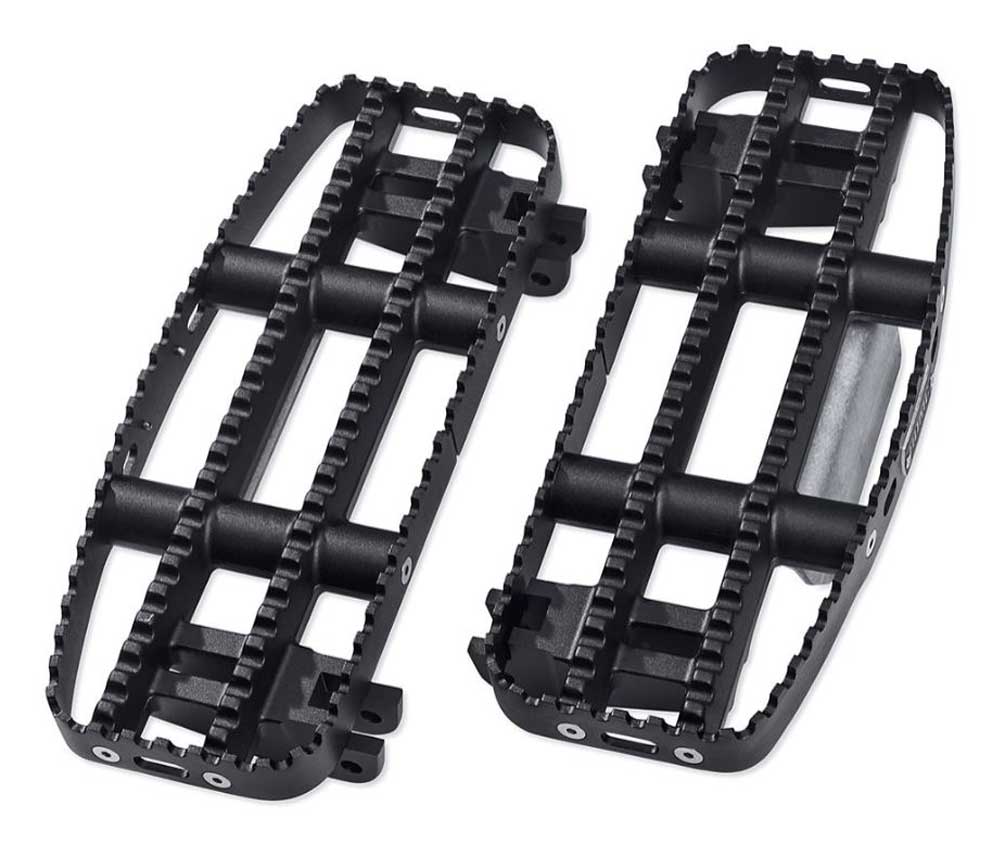 Harley-Davidson 80GRIT Rider Footboards, Fits Touring Models, Black 50501604 - Wisconsin Harley-Davidson
