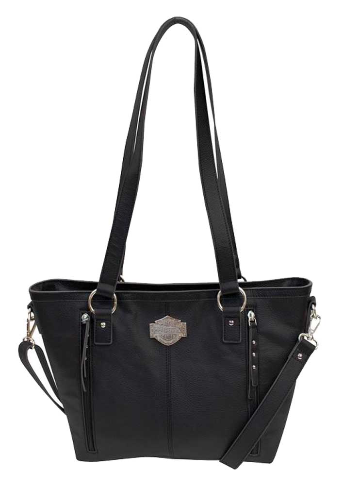 black leather satchel women's