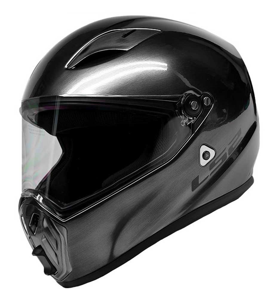 LS2 Helmets Street Fighter Full Face Motorcycle Helmet, Brushed Alloy 419-353 - Wisconsin Harley-Davidson