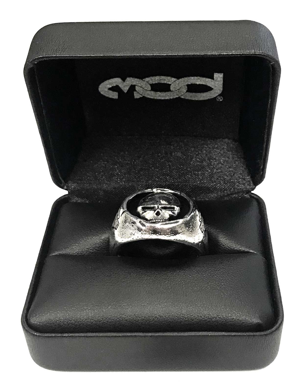 Harley-Davidson Men's Skull Wax Seal Ring - Sterling Silver Finish HDR0546 - No Hassle Returns at Wisconsin Harley