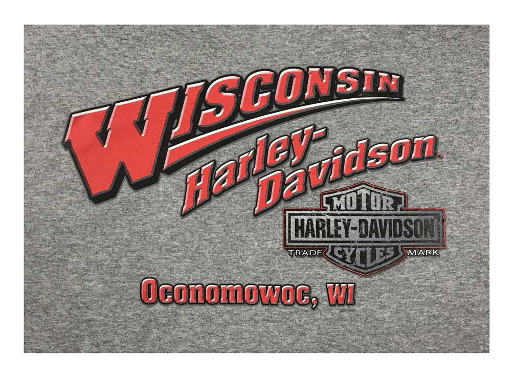 Harley-Davidson Free Shipping - Harley-Davidson Men's 115 Years Milwaukee Map Short Sleeve T-Shirt - Gray - Free Shipping on many products plus Orders Over $99