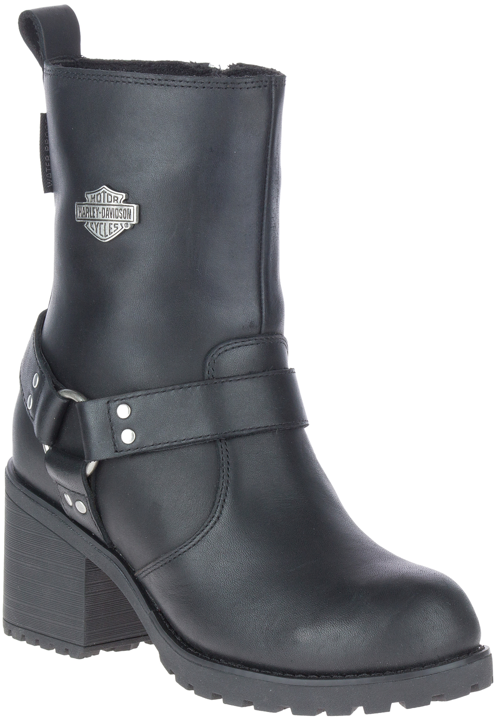 Harley-Davidson Women's Howell 6.75" Black Waterproof Motorcycle Boots, D84665 - Wisconsin Harley-Davidson
