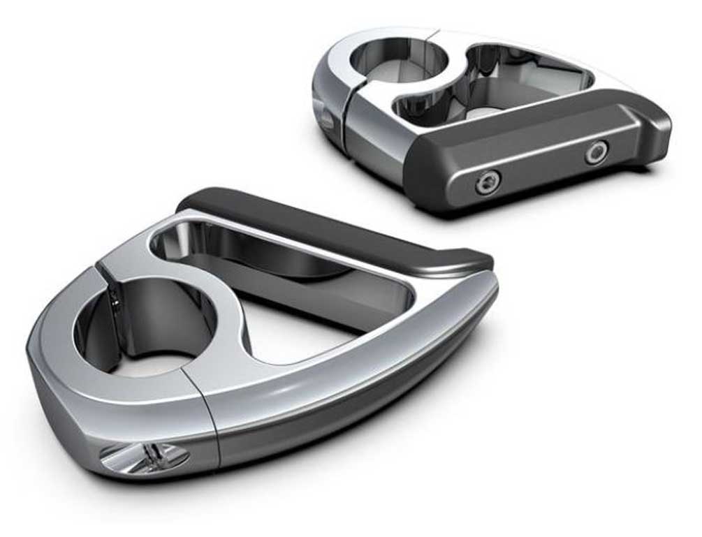 Ciro 1.25 in. Engine Guard Toe Rest, Multi-Fit Part - Chrome Finish 60400 - Largest Selection of Harley-Davidson Products