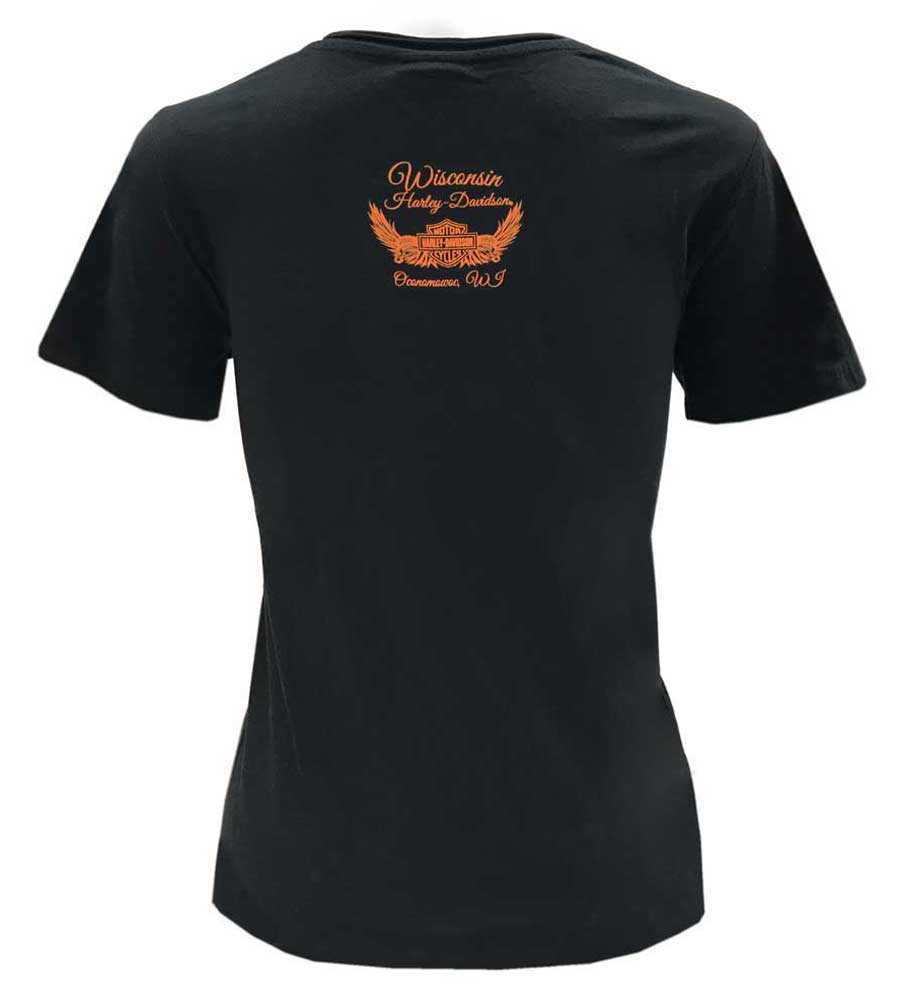 Harley-Davidson Free Shipping - Harley-Davidson Women's Foiled Script Short Sleeve Scoop Neck Tee - Black - Free Shipping on many products plus Orders Over $99