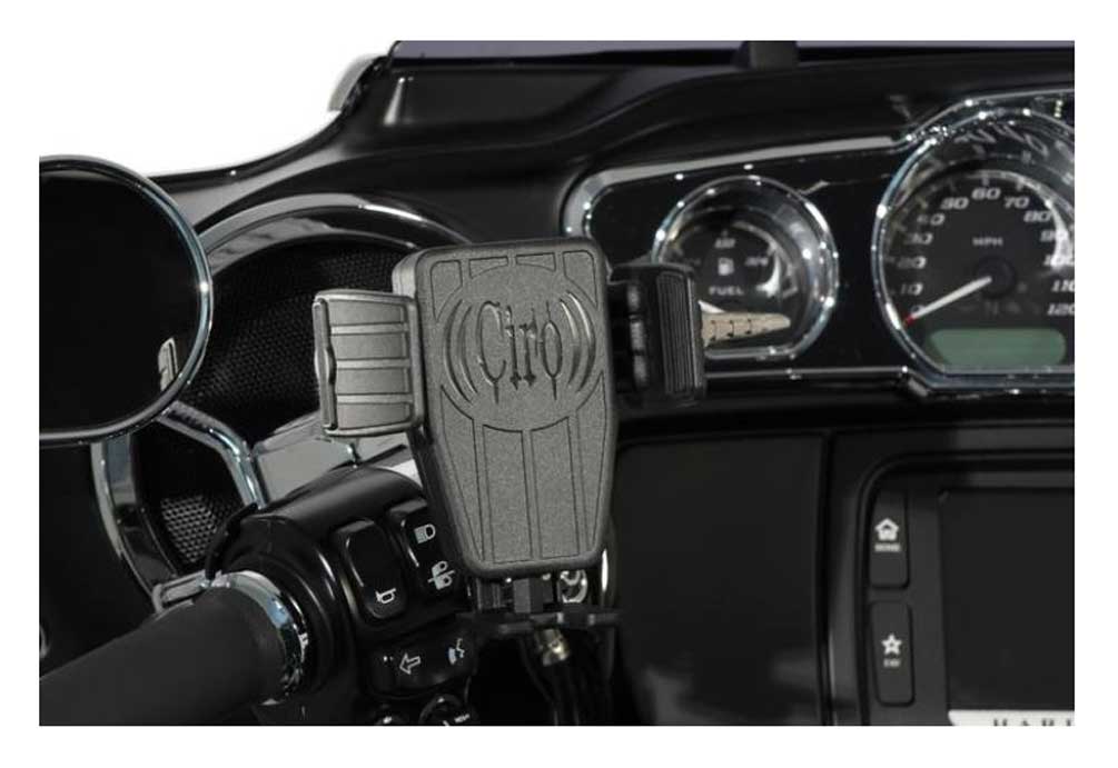 Ciro CYBERCHARGER Phone Holder w/ 15W Wireless Fast Charger - Multiple Mounts - Largest Selection of Harley-Davidson Products