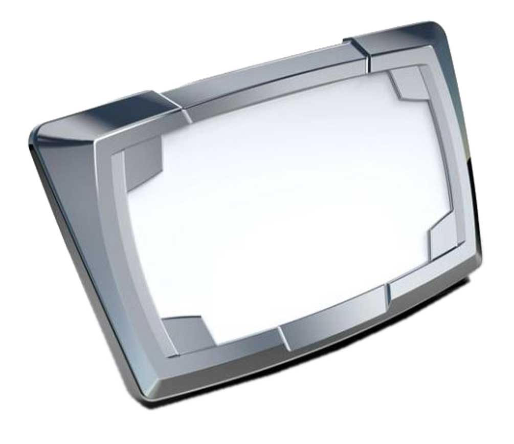 Ciro Multi-Fit License Plate Frame - For 4x7 Plates - Black or Chrome Finishes - Wisconsin Harley-Davidson