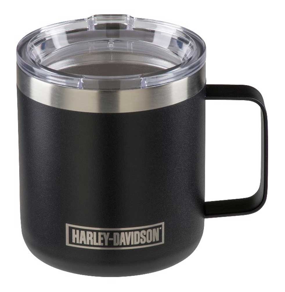 Harley-Davidson Etched H-D Stainless Steel Travel Mug w/ Lid - 12 oz. HDX-98629 - Wisconsin Harley-Davidson