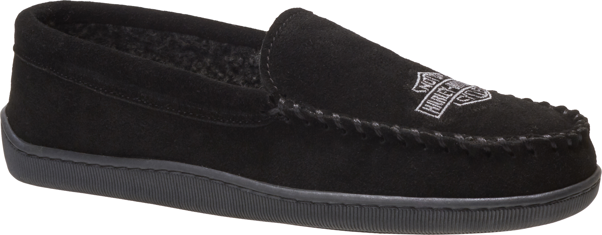 Harley-Davidson Men's Embroidered House Slippers, D93926 - Wisconsin Harley-Davidson